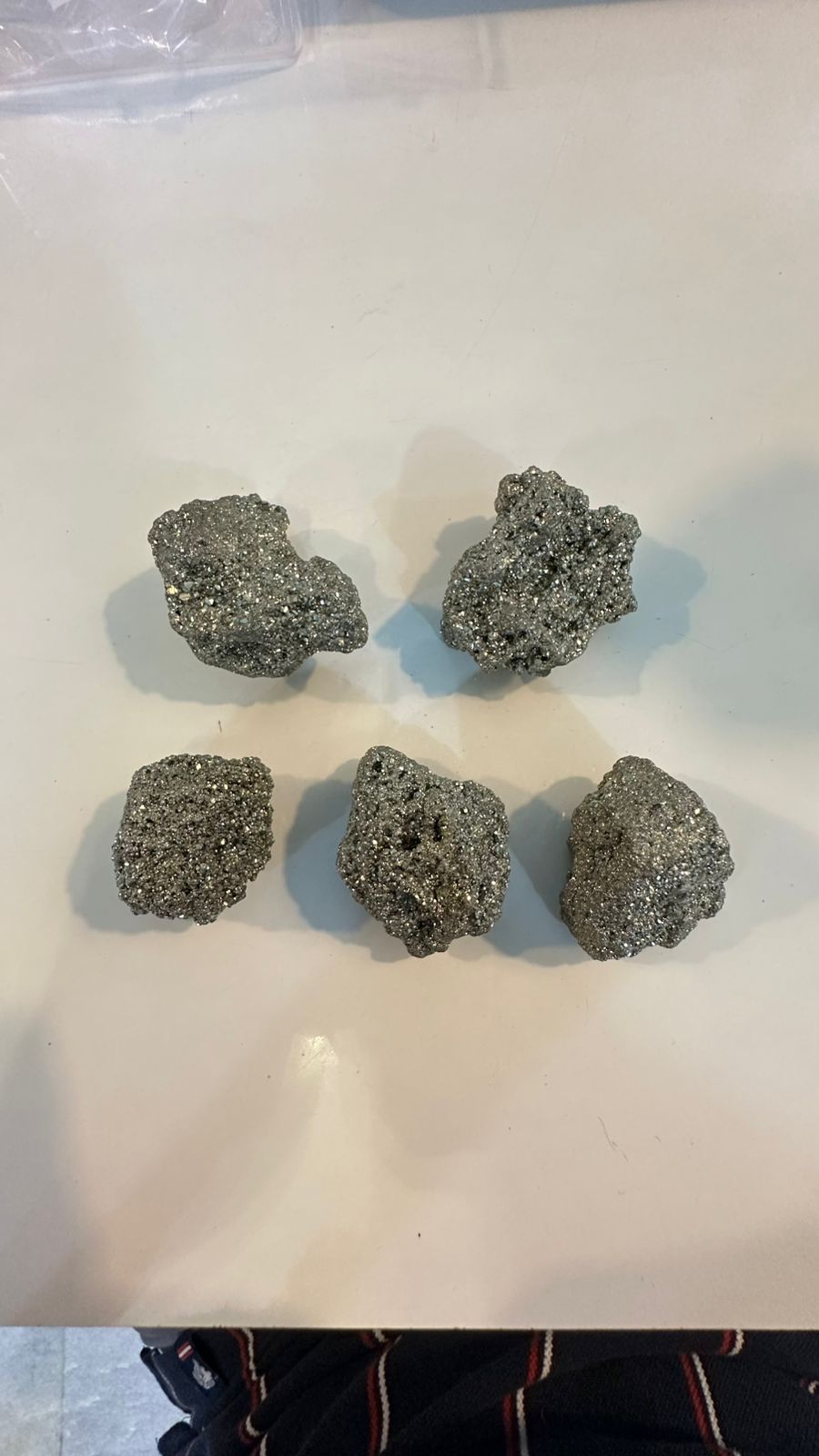 5 Piece Natural Pyrite Stone Set – The Stone of Wealth & Confidence
